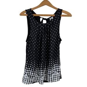 Elle Womens Sleeveless Top Size XS Polka-Dot Summer Spring Break Cruise Resort